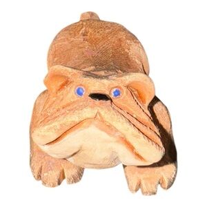 VTG 90s handcrafted bulldog‎ figurine
